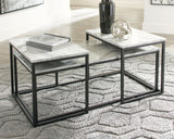 Donnesta Gray/Black Table by ASHLEY FURNITURE at Eve Furniture