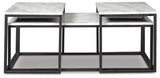 Donnesta Gray/Black Table by ASHLEY FURNITURE at Eve Furniture