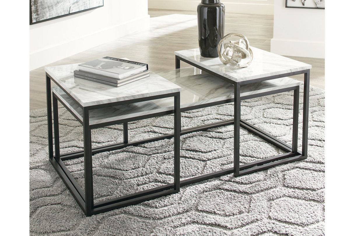 Donnesta Gray/Black Table by ASHLEY FURNITURE at Eve Furniture