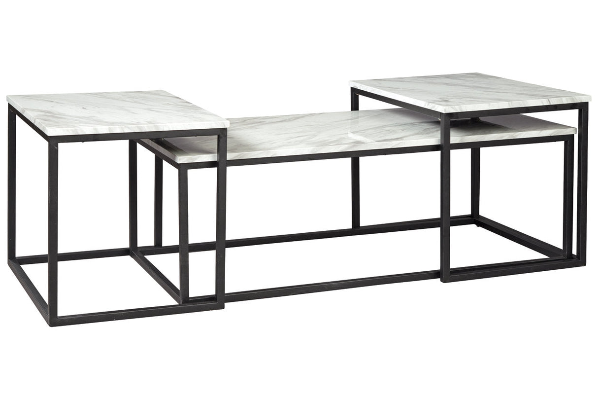 Donnesta Gray/Black Table by ASHLEY FURNITURE at Eve Furniture