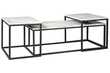 Donnesta Gray/Black Table by ASHLEY FURNITURE at Eve Furniture