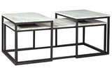 Donnesta Gray/Black Table by ASHLEY FURNITURE at Eve Furniture