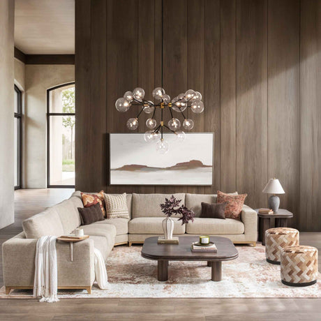 Donovan Bisque Sectional by Classic Home at Eve Furniture