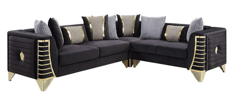 Donovan Black 3-Piece Sectional by New Era Innovations at Eve Furniture