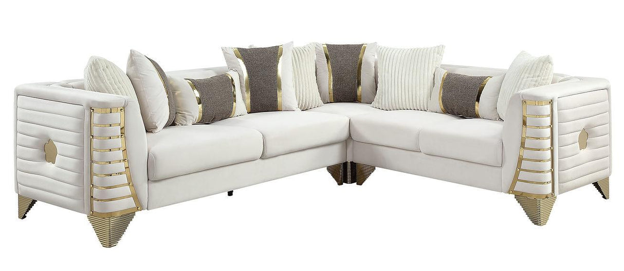 Donovan Cream 3-Piece Sectional by New Era Innovations at Eve Furniture
