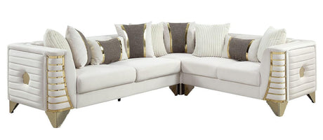 Donovan Cream 3-Piece Sectional by New Era Innovations at Eve Furniture