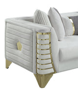 Donovan Cream Sofa Loveseat by New Era Innovations at Eve Furniture