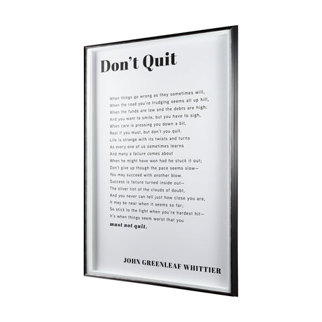 Don't Quit by Mercana Studio a Framed Art Print Matted under Glass by Mercana at Eve Furniture