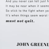 Don't Quit by Mercana Studio a Framed Art Print Matted under Glass by Mercana at Eve Furniture