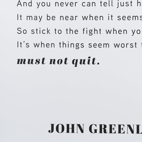 Don't Quit by Mercana Studio a Framed Art Print Matted under Glass by Mercana at Eve Furniture