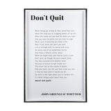 Don't Quit by Mercana Studio a Framed Art Print Matted under Glass by Mercana at Eve Furniture