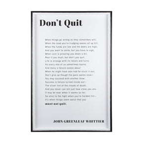Don't Quit by Mercana Studio a Framed Art Print Matted under Glass by Mercana at Eve Furniture