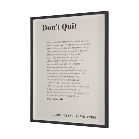 Don't Quit by Mercana Studio a Hand Embellished Framed Art Print Matted under Glass by Mercana at Eve Furniture