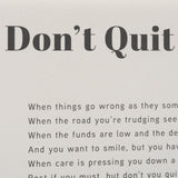 Don't Quit by Mercana Studio a Hand Embellished Framed Art Print Matted under Glass by Mercana at Eve Furniture