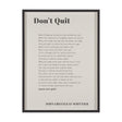 Don't Quit by Mercana Studio a Hand Embellished Framed Art Print Matted under Glass by Mercana at Eve Furniture
