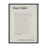 Don't Quit by Mercana Studio a Hand Embellished Framed Art Print Matted under Glass by Mercana at Eve Furniture