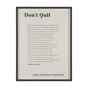 Don't Quit by Mercana Studio a Hand Embellished Framed Art Print Matted under Glass by Mercana at Eve Furniture