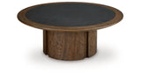 Dontayne Warm Brown Coffee Table by Ashley at Eve Furniture