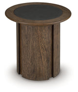 Dontayne Warm Brown End Table by Ashley at Eve Furniture