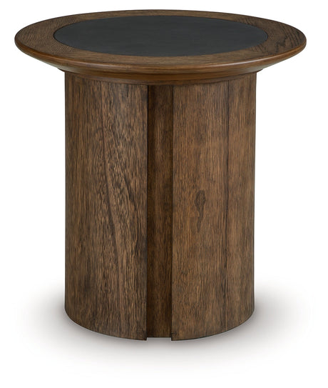 Dontayne Warm Brown End Table by Ashley at Eve Furniture