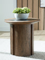 Dontayne Warm Brown End Table by Ashley at Eve Furniture