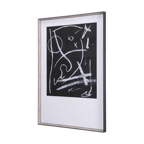 Doodle I by Mercana Studio a Hand Embellished Textured Framed Art Print Matted under Glass by Mercana at Eve Furniture