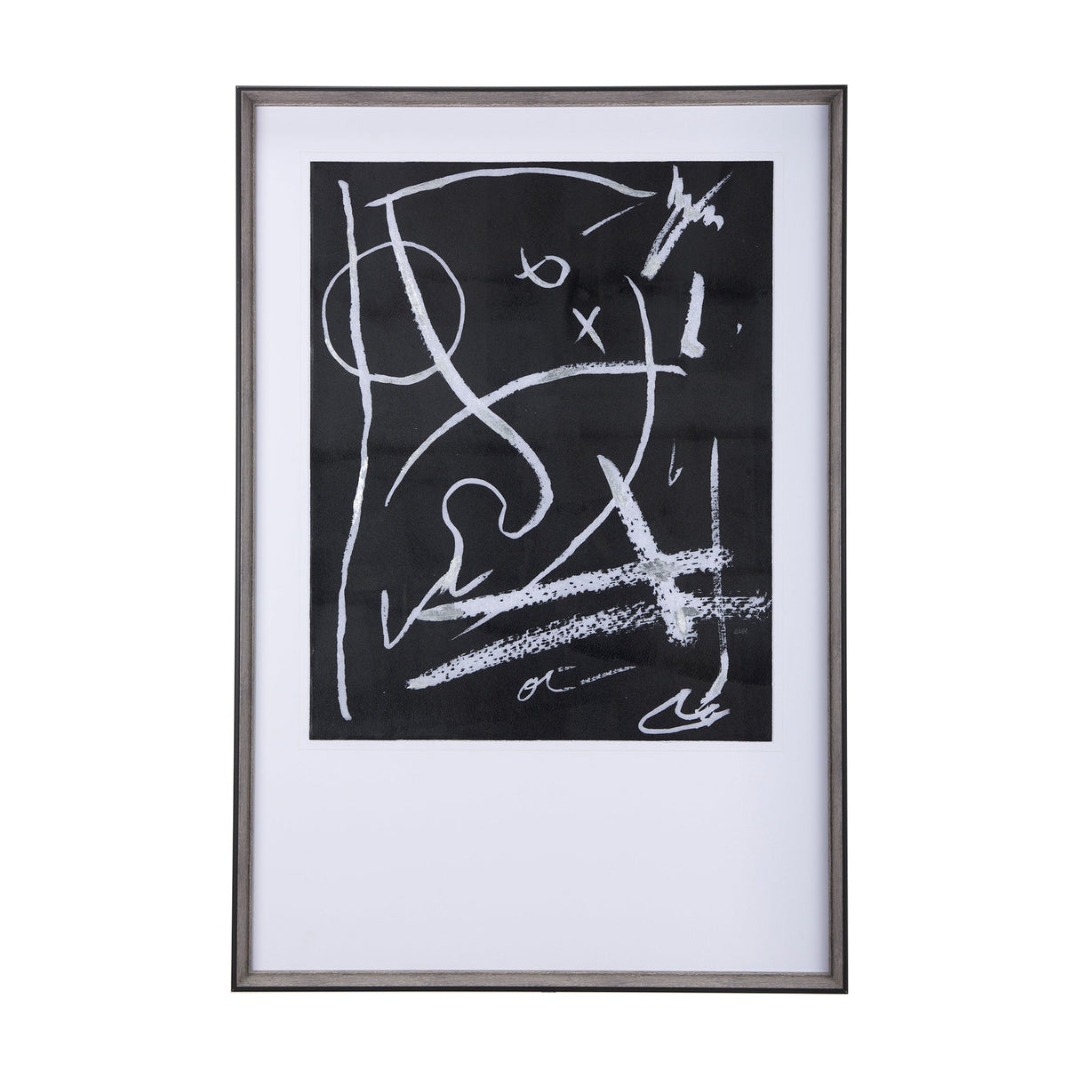 Doodle I by Mercana Studio a Hand Embellished Textured Framed Art Print Matted under Glass by Mercana at Eve Furniture
