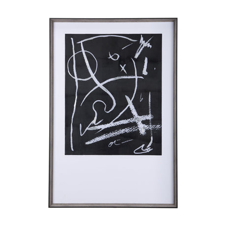 Doodle I by Mercana Studio a Hand Embellished Textured Framed Art Print Matted under Glass by Mercana at Eve Furniture