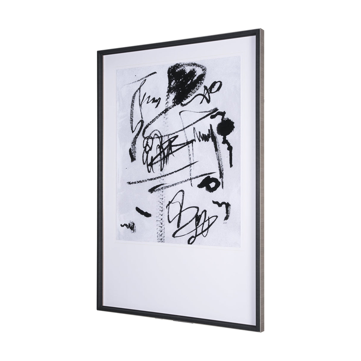 Doodle II by Mercana Studio a Hand Embellished Textured Framed Art Print Matted under Glass by Mercana at Eve Furniture