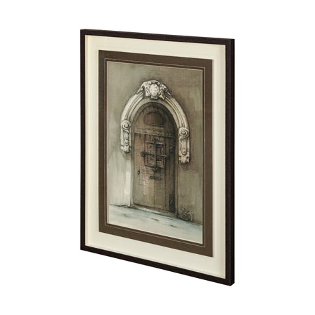Door I by Mercana Studio a Hand Embellished Textured Framed Art Print Matted under Glass by Mercana at Eve Furniture