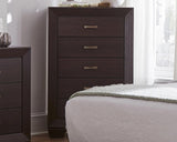 Dorian Brown/Dark Cocoa 5-Piece Twin Bedroom Set