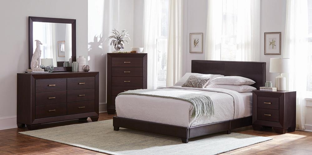 Dorian Brown/Dark Cocoa 5-Piece Twin Bedroom Set