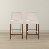 Dorian Beige Fabric Counter Chair (Set of 2) by Ashcroft Furniture at Eve Furniture