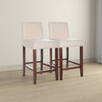 Dorian Beige Fabric Counter Chair (Set of 2) by Ashcroft Furniture at Eve Furniture