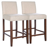 Dorian Beige Fabric Counter Chair (Set of 2) by Ashcroft Imports at Eve Furniture