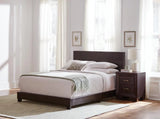 Dorian Brown Upholstered Eastern King Bed by Coaster at Eve Furniture