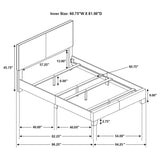 Dorian Brown/Dark Cocoa 5-Piece Queen Bedroom Set by Coaster at Eve Furniture