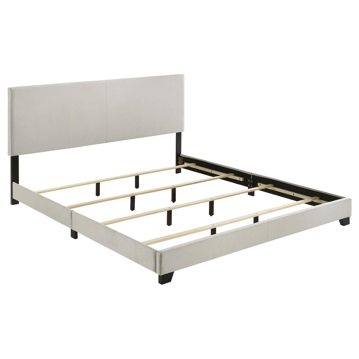 Dorian Cream Upholstered California King Panel Bed by Coaster at Eve Furniture