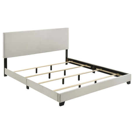 Dorian Cream Upholstered California King Panel Bed by Coaster at Eve Furniture