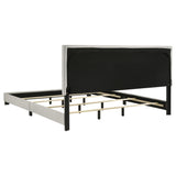 Dorian Cream Upholstered California King Panel Bed by Coaster at Eve Furniture