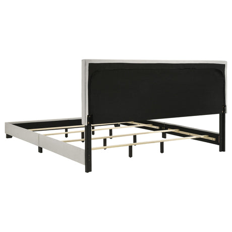 Dorian Cream Upholstered California King Panel Bed by Coaster at Eve Furniture