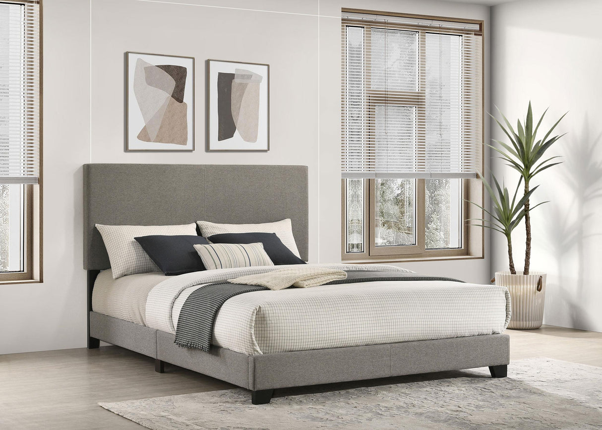 Dorian Taupe Upholstered Queen Panel Bed by Coaster at Eve Furniture