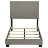 Dorian Taupe Upholstered Twin Panel Bed by Coaster at Eve Furniture