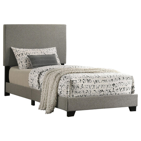 Dorian Taupe Upholstered Twin Panel Bed by Coaster at Eve Furniture