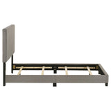 Dorian Taupe Upholstered Twin Panel Bed by Coaster at Eve Furniture