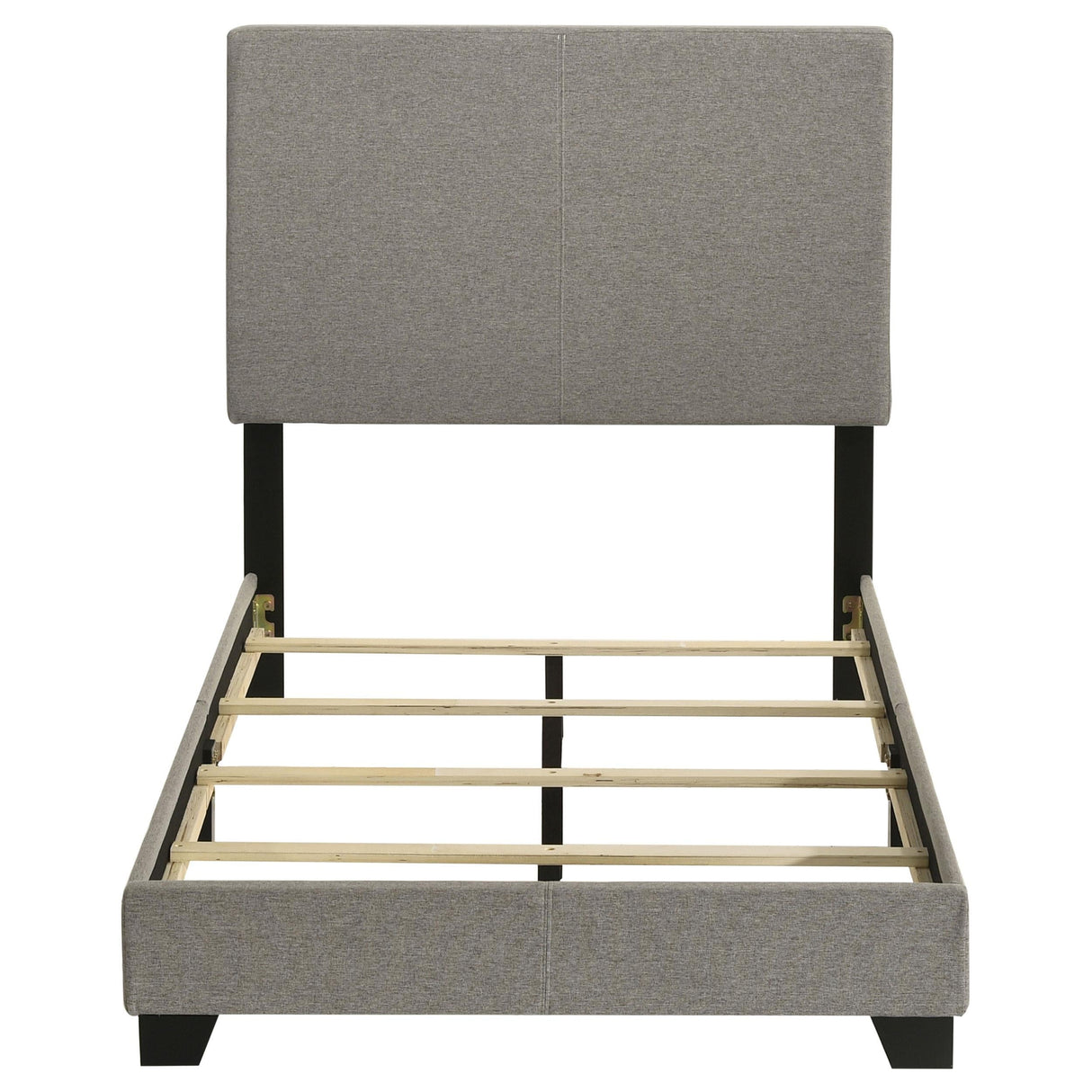 Dorian Taupe Upholstered Twin Panel Bed by Coaster at Eve Furniture