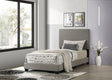 Dorian Taupe Upholstered Twin Panel Bed by Coaster at Eve Furniture