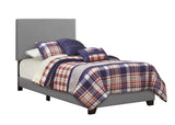 Dorian Upholstered Twin Bed Gray