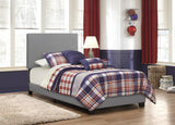 Dorian Upholstered Twin Bed Gray