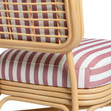 Dorine Striped Performance Linen & Rattan Accent Chair by TOV Furniture at Eve Furniture